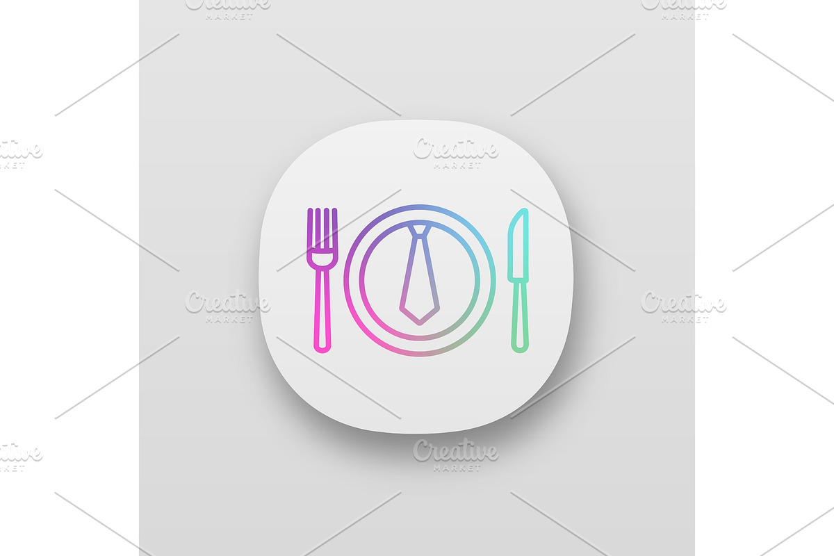 Business lunch, dinner app icon in Icons - product preview 8