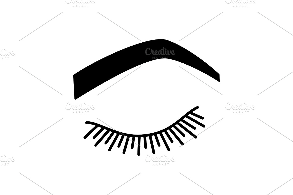 Steep arched eyebrow shape icon in Icons - product preview 8