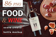 Food & Wine Scene Creator & Mockups
