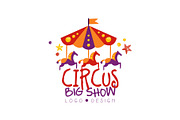 Circus big show logo design