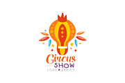 Circus show logo design, carnival
