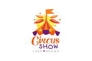 Circus show logo design, carnival