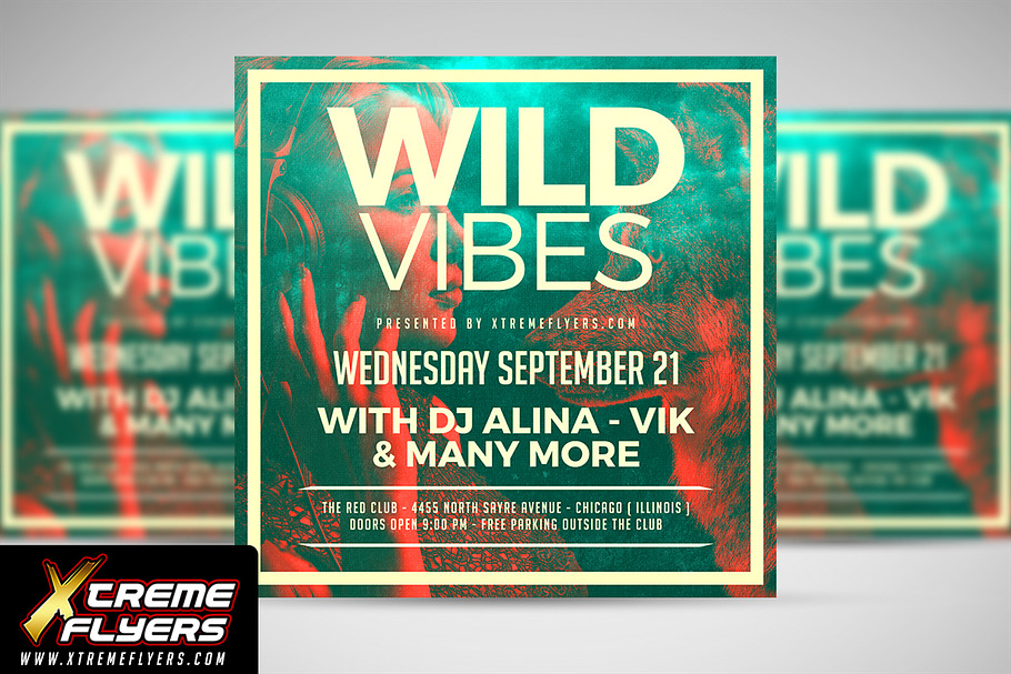 Wild Vibes Flyer Template