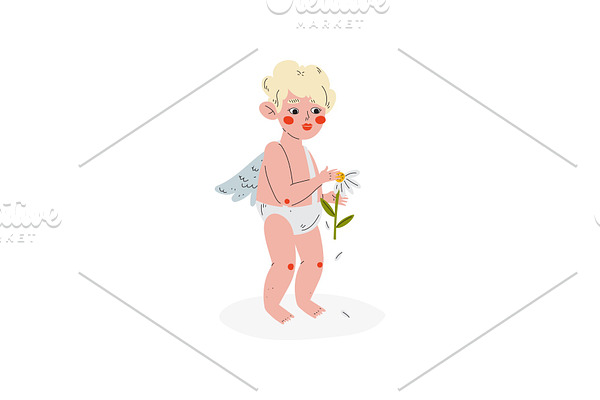 Cute Funny Cupid Guessing at