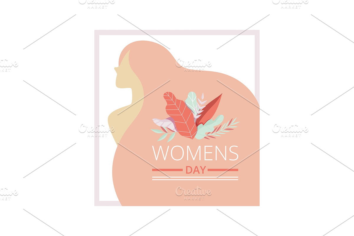 Womens Day Floral Greeting Card in Illustrations - product preview 8