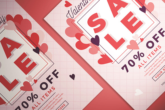 Valentine's Day Sale Flyer Vol. 01 in Flyer Templates - product preview 2