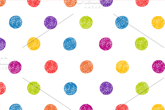 Color doodle patterns in Patterns - product preview 1