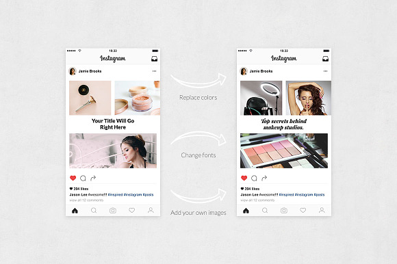 Makeup Instagram Posts in Instagram Templates - product preview 4