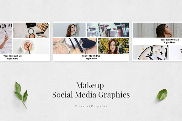 Makeup Facebook Posts in Facebook Templates - product preview 1
