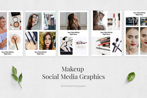 Makeup Pinterest Posts in Pinterest Templates - product preview 1