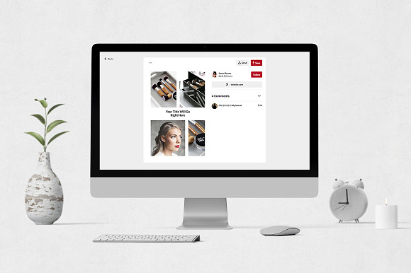 Makeup Pinterest Posts in Pinterest Templates - product preview 3