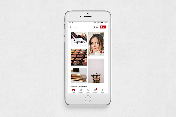 Makeup Pinterest Posts in Pinterest Templates - product preview 5