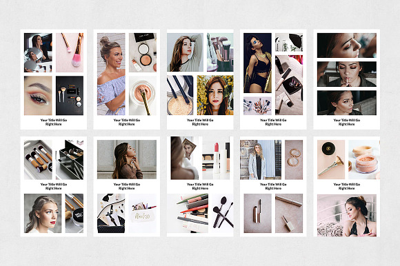 Makeup Pinterest Posts in Pinterest Templates - product preview 6