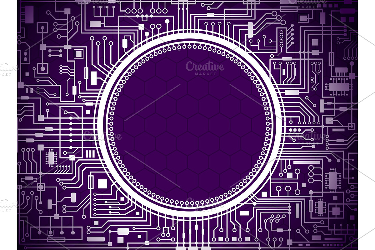 Computer circuit board (vector) in Illustrations - product preview 8