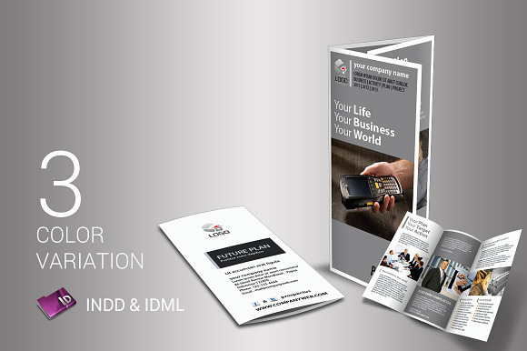Multipurpose Business Trifold in Brochure Templates - product preview 3