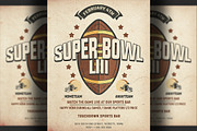 American Football Super Bowl Flyer