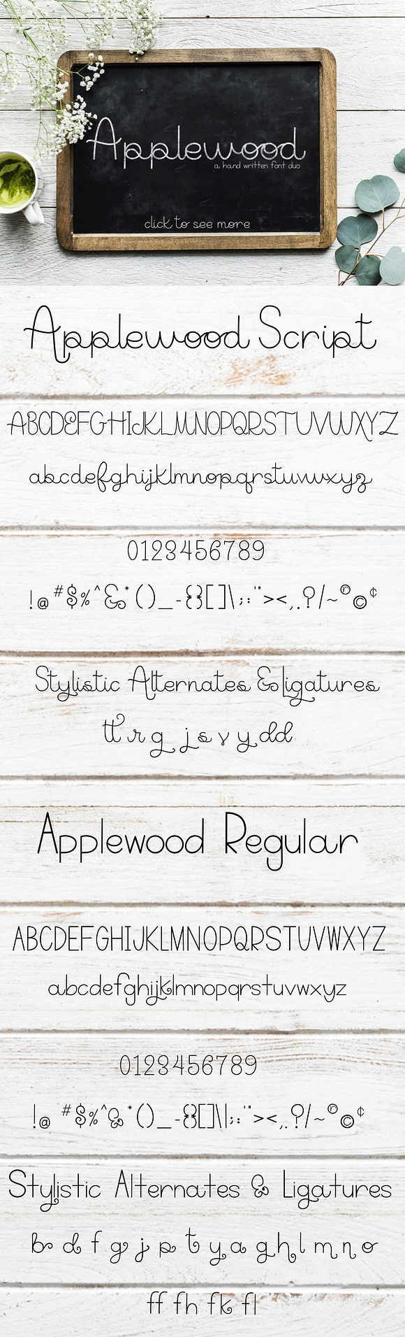 Applewood - a font duo in Script Fonts - product preview 3