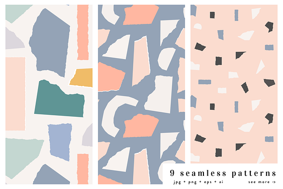 Paper Collage | Patterns + Extras in Patterns - product preview 1