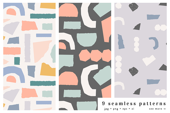 Paper Collage | Patterns + Extras in Patterns - product preview 3
