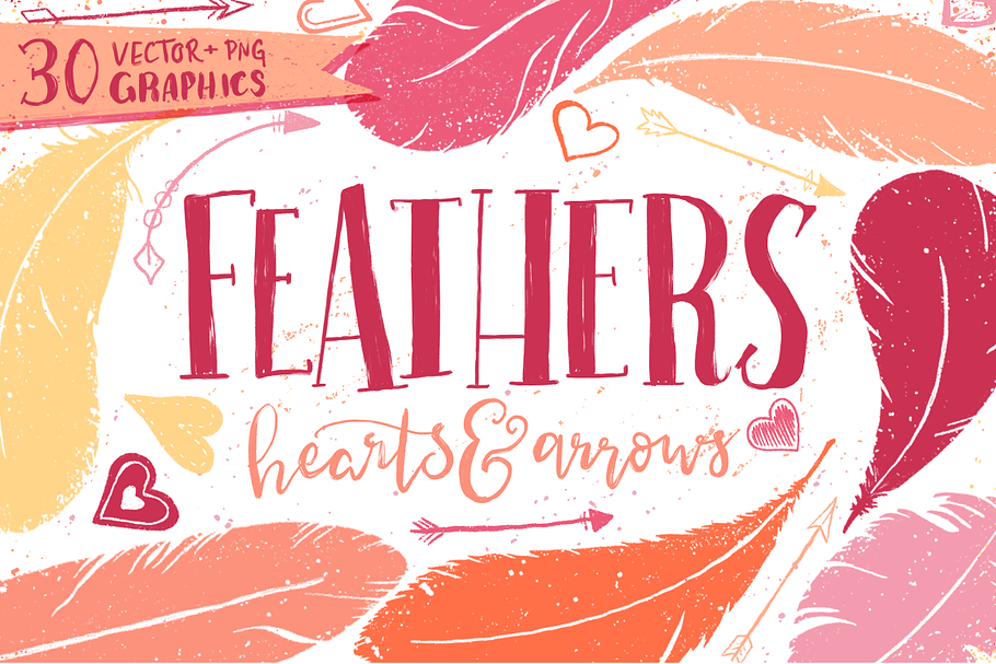 Feathers, Hearts & Arrows
