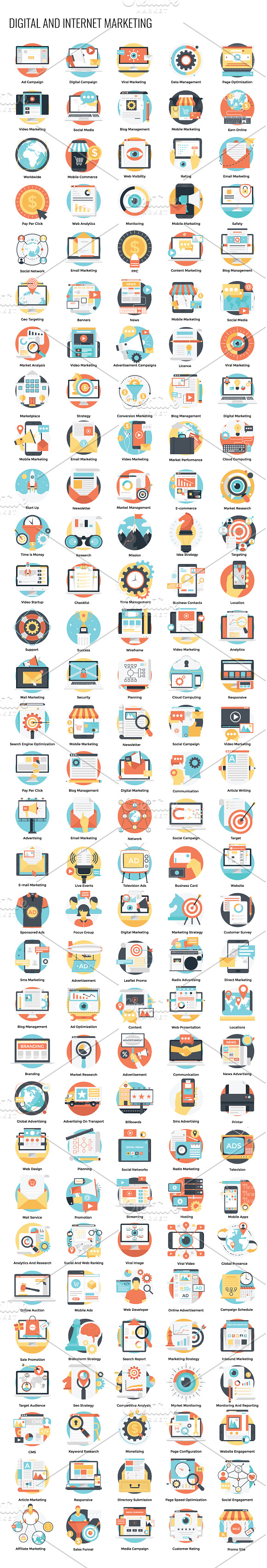 2480 Flat Vector Icons in Navigation Icons - product preview 7