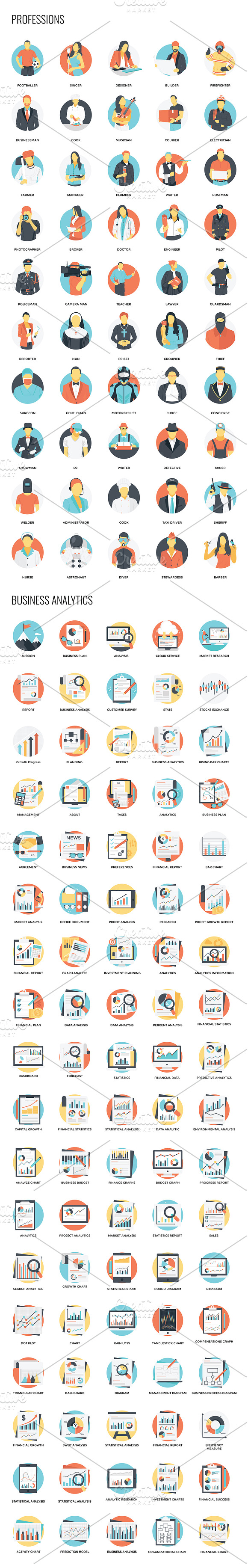 2480 Flat Vector Icons in Navigation Icons - product preview 12
