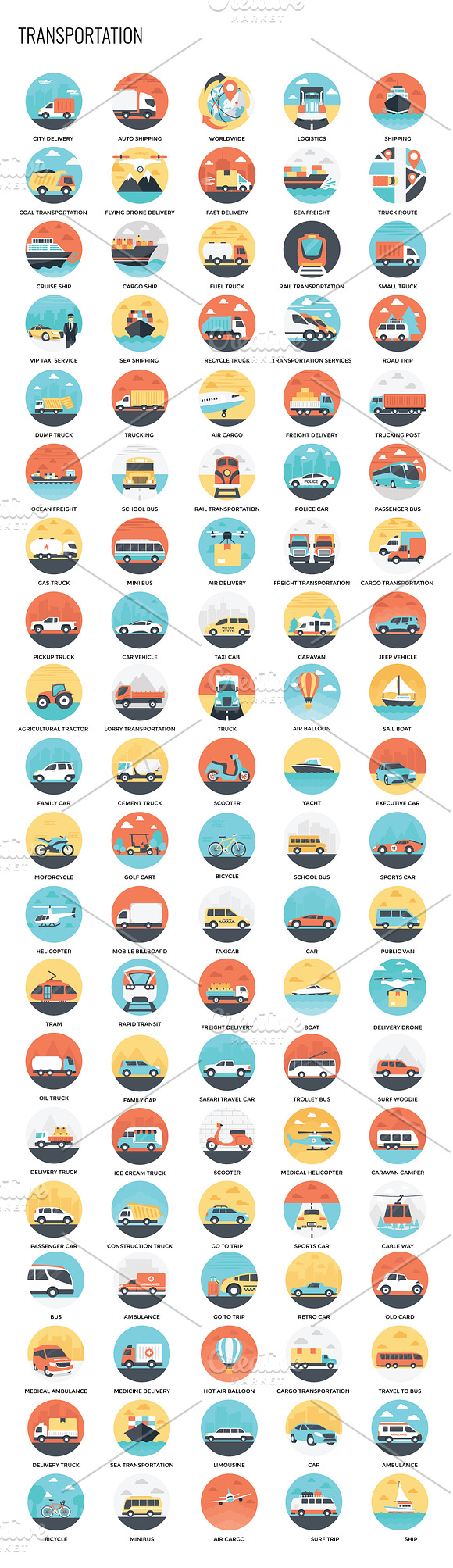 2480 Flat Vector Icons in Navigation Icons - product preview 18