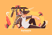 Barbearia - Vector Illustration