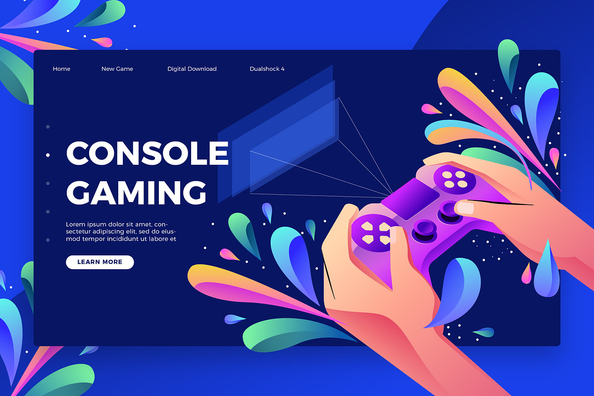 Console Gaming -Banner &Landing Page in Web Elements - product preview 8