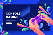 Console Gaming -Banner &Landing Page