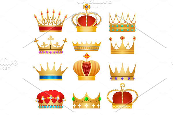 Gold king crowns