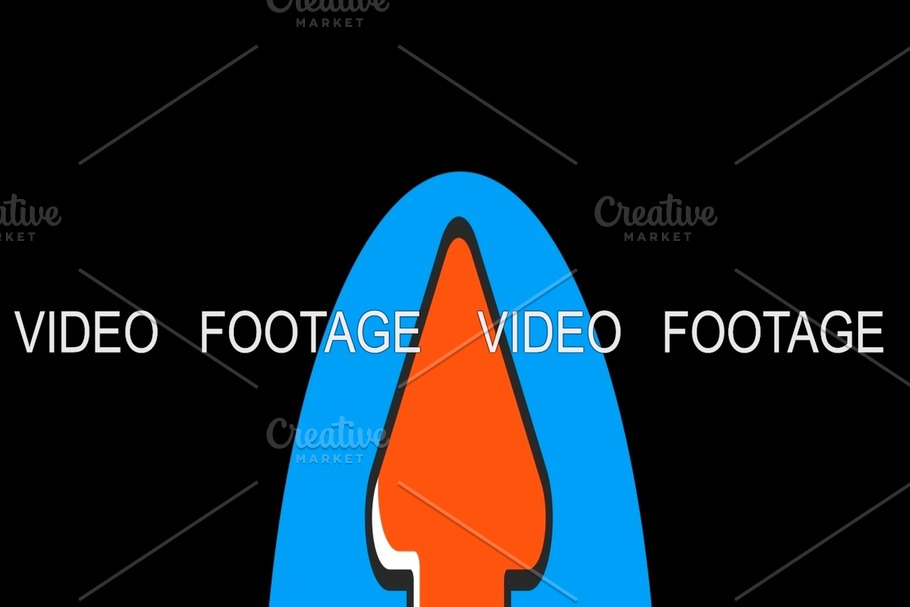 Upload Premium flat icon animated