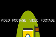 Video Camera flat icon animated with