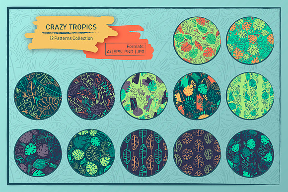 Crazy Tropics: 12 Patterns Set in Patterns - product preview 5