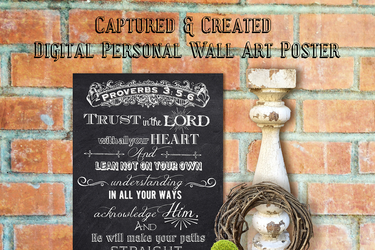 Chalkboard-Trust In The Lord in Illustrations - product preview 8