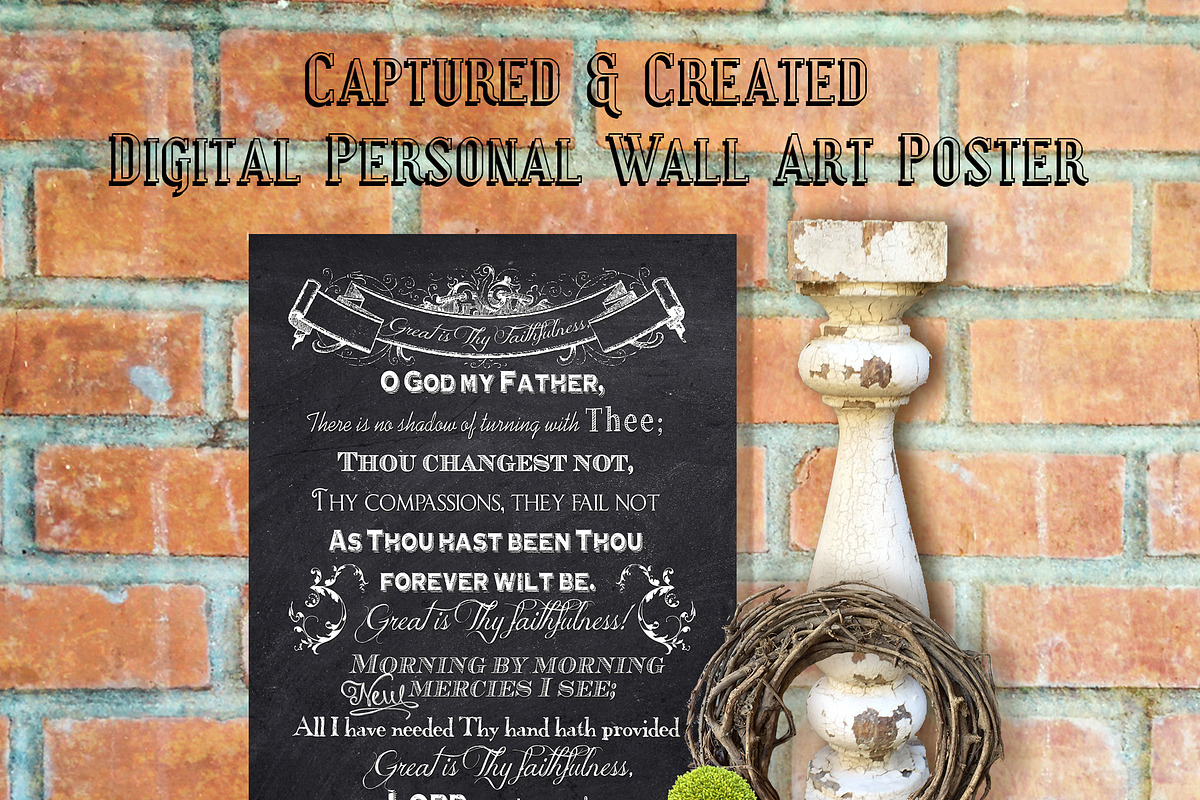 Chalkboard-Great Is Thy Faithfulness in Illustrations - product preview 8
