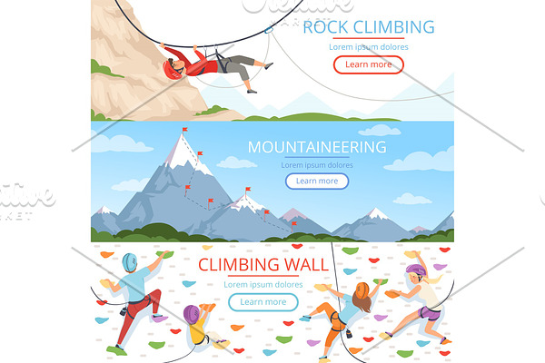 Mountain climbing pictures. Rope