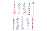 Communication tower. Cellular