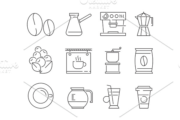 Coffee time icon. Tea and hot drinks