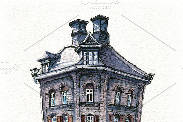 Typical Danich house, Copenhagen