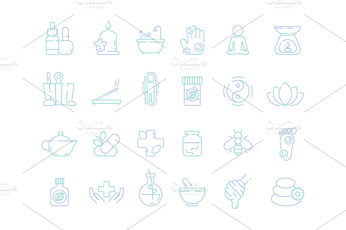 Traditional naturopathy icon in Graphics - product preview 8