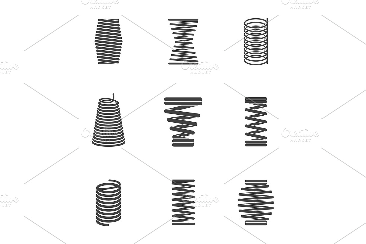 Flexible steel spiral. Metal bended in Graphics - product preview 8