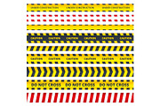 Caution stripe. Danger or attention