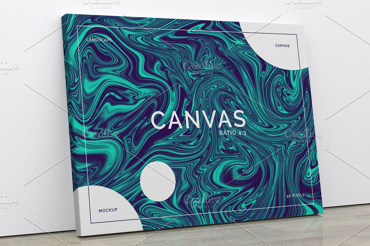 Landscape Canvas Ratio 4x3 Mockup 01 in Print Mockups - product preview 8