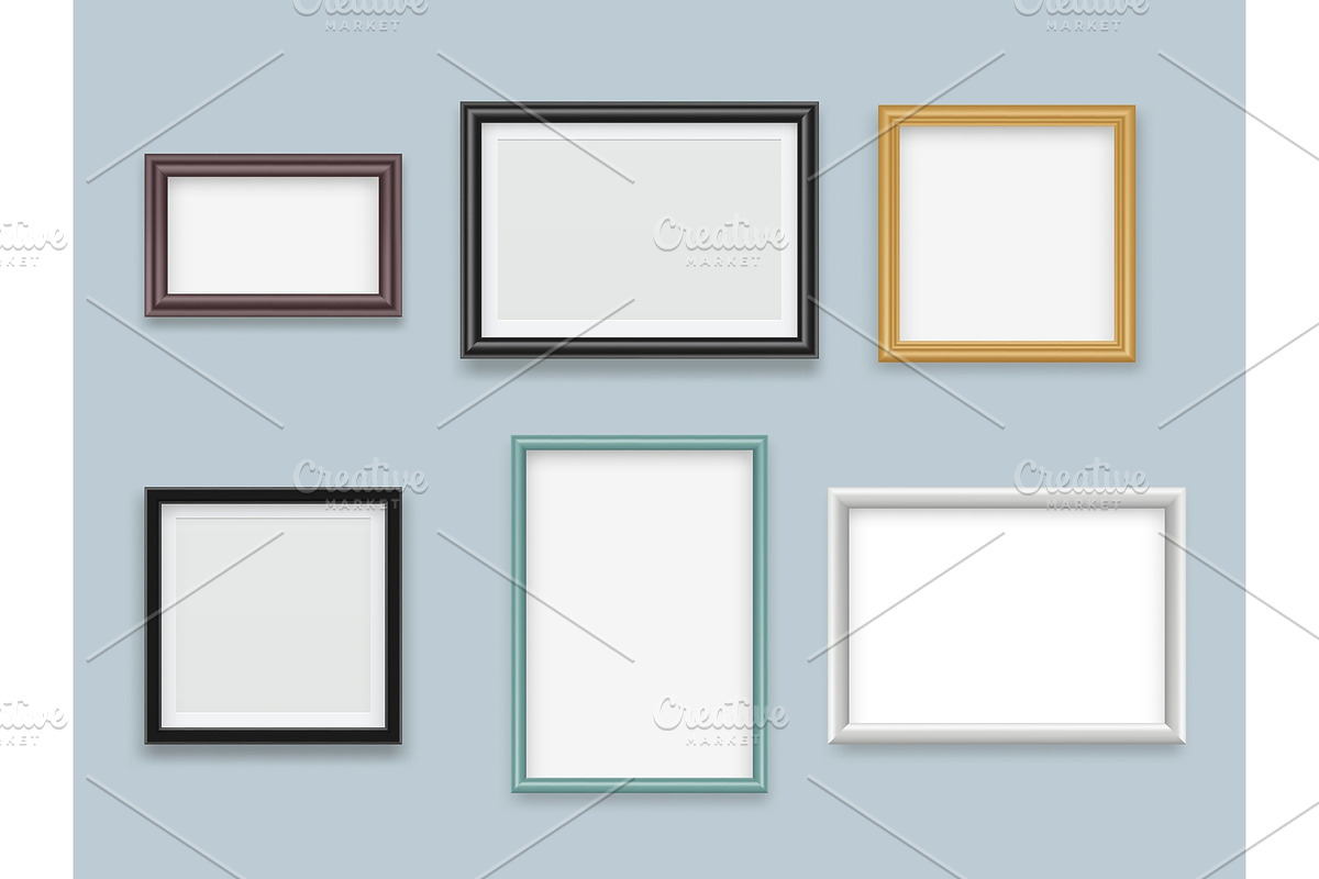 Picture frames realistic. Modern in Graphics - product preview 8