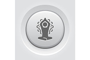Yoga Meditation and Zen Icon. Flat