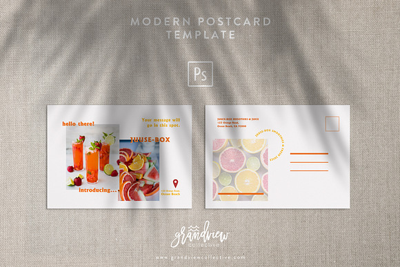 Modern Postcard Flyer Template in Flyer Templates - product preview 3