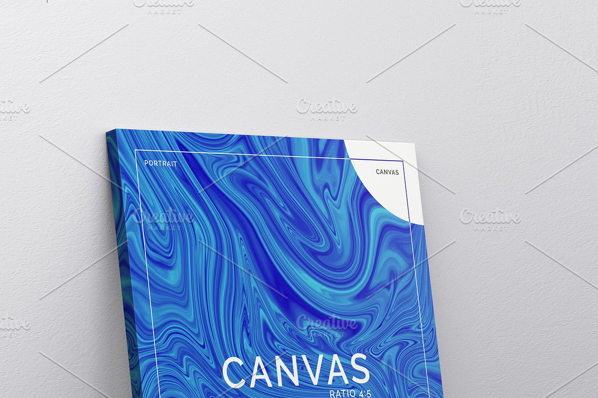 Portrait Canvas Ratio 4x5 Mockup 02 in Print Mockups - product preview 8