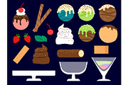 Dessert maker vector illustration