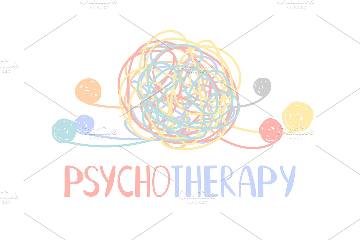 Psychotherapy abstract color tangle in Graphics - product preview 8